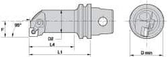 Kennametal - Right Hand Cut, 32mm Min Bore Diam, Size KM32 Steel Modular Boring Cutting Unit Head - 2.9528" Max Bore Depth, Through Coolant, Compatible with CN.. - Exact Tool & Supply