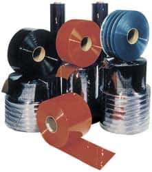 Aleco - Clear Ribbed Low Temperature Dock Curtain Strips - 12" Wide x 150' Long x 0.216" Thick, Vinyl - Exact Tool & Supply