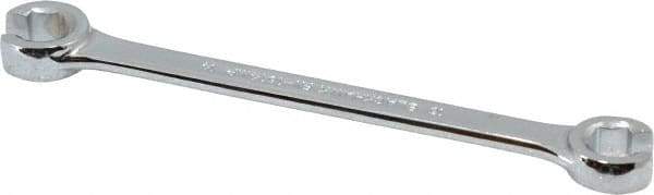 Blackhawk by Proto - 13 x 14mm, Full Polish, Open End Flare Nut Wrench - 6 Points, 7-1/2" OAL, Steel, Double End Head - Exact Tool & Supply