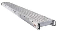 Made in USA - 28 Ft. Long x 14 Inches Wide, 2 Man Aluminum Scaffold Plank - Exact Tool & Supply