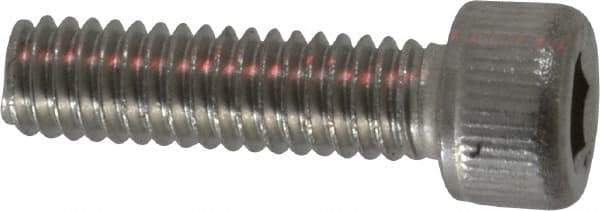 Value Collection - #6-40 UNF Hex Socket Drive, Socket Cap Screw - Grade 18-8 & Austenitic A2 Stainless Steel, Fully Threaded, 1/2" Length Under Head - Exact Tool & Supply