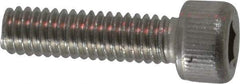 Value Collection - #6-40 UNF Hex Socket Drive, Socket Cap Screw - Grade 18-8 & Austenitic A2 Stainless Steel, Fully Threaded, 1/2" Length Under Head - Exact Tool & Supply