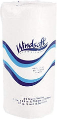 Windsoft - Perforated Roll of 2 Ply White Paper Towels - 15-1/2" Wide - Exact Tool & Supply