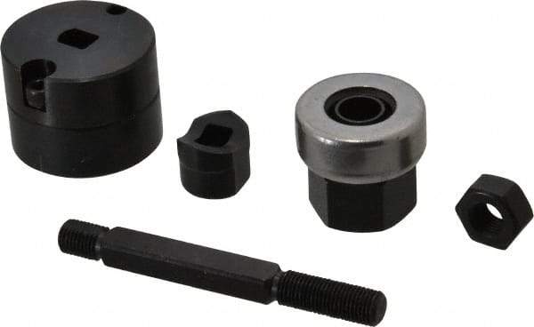 Greenlee - 0.642 Inch Hole Diameter x 0.769 Inch Hole Length x 16.3mm Wide, Double D, Knockout Punch Unit - Hydraulic and Manually Operated, 14 Gauge Max in Mild Steel - Exact Tool & Supply