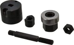 Greenlee - 0.642 Inch Hole Diameter x 0.769 Inch Hole Length x 16.3mm Wide, Double D, Knockout Punch Unit - Hydraulic and Manually Operated, 14 Gauge Max in Mild Steel - Exact Tool & Supply