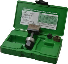 Greenlee - 0.787 Inch Hole Length x 0.982 Inch Wide, Pin Configuration, Punch Unit - Hydraulic and Manually Operated, 16 Gauge Max in Mild Steel - Exact Tool & Supply