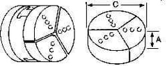 Abbott Workholding Products - 4" & Up Chuck Capacity, Northfield Attachment, Round Soft Lathe Chuck Jaw - 3 Jaws, Aluminum, 3.92" Wide x 2" High - Exact Tool & Supply