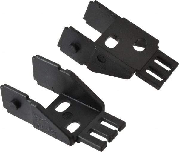Igus - 1.42 Inch Outside Width x 0.94 Inch Outside Height, Cable and Hose Carrier Steel Zipper Mounting Bracket Set - 1-1/2 Inch Bend Radius, 0.98 Inch Inside Width x 0.67 Inch Inside Height - Exact Tool & Supply