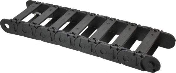 Igus - 1 Ft. Long, Igumid G, Snap Open Cable and Hose Carrier - 3.03 Inch Inside Width x 0.98 Inch Inside Height, 3.66 Inch Outside Width x 1.38 Inch Outside Height, 2.16 Inch Bend Radius - Exact Tool & Supply