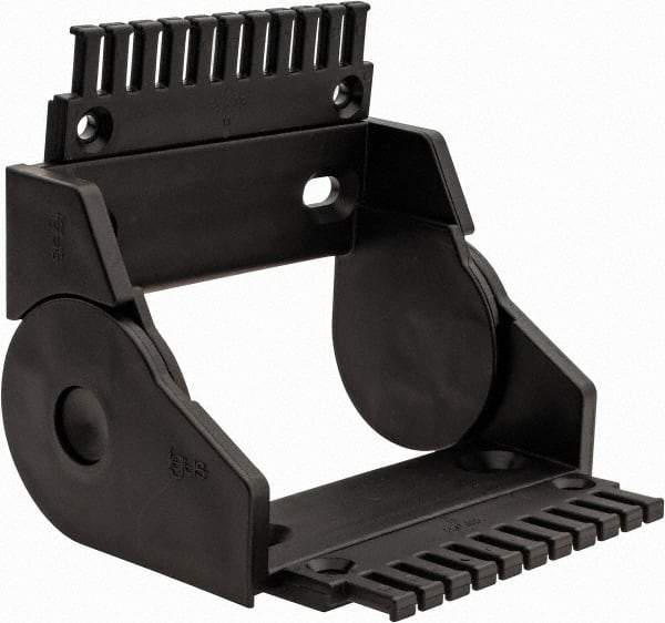 Igus - 5.31 Inch Outside Width x 2.52 Inch Outside Height, Cable and Hose Carrier Plastic Open Mounting Bracket Set - 3.94 Inch Bend Radius, 4.53 Inch Inside Width x 1.77 Inch Inside Height - Exact Tool & Supply