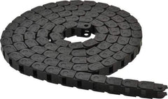 Igus - 6 Ft. Long, Igumid G, Fixed Open Cable and Hose Carrier - 0.39 Inch Inside Width x 0.41 Inch Inside Height, 0.65 Inch Outside Width x 0.59 Inch Outside Height, 1.1 Inch Bend Radius - Exact Tool & Supply