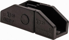 Igus - 0.65 Inch Outside Width x 0.59 Inch Outside Height, Cable and Hose Carrier Plastic Zipper Mounting Bracket Set - 1.1 Inch Bend Radius, 0.39 Inch Inside Width x 0.41 Inch Inside Height - Exact Tool & Supply