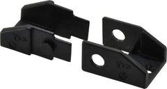 Igus - 0.89 Inch Outside Width x 0.59 Inch Outside Height, Cable and Hose Carrier Plastic Zipper Mounting Bracket Set - 1.1 Inch Bend Radius, 0.63 Inch Inside Width x 0.41 Inch Inside Height - Exact Tool & Supply