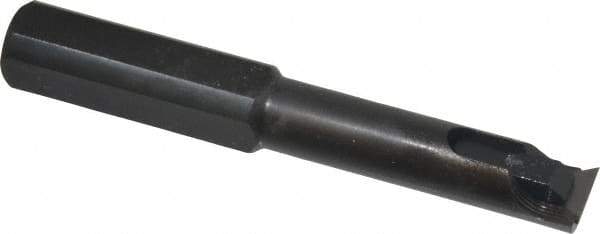 Made in USA - 0.475" Min Bore Diam, 3-1/4" OAL, 1/2" Shank Diam, Indexable Boring Bar - 1-3/4" Max Bore Depth, TPEE 730 Insert, Clamp Holding Method - Exact Tool & Supply