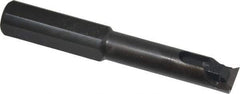Made in USA - 0.475" Min Bore Diam, 3-1/4" OAL, 1/2" Shank Diam, Indexable Boring Bar - 1-3/4" Max Bore Depth, TPEE 730 Insert, Clamp Holding Method - Exact Tool & Supply