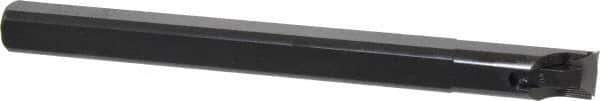 Made in USA - 0.8" Min Bore Diam, 8" OAL, 3/4" Shank Diam, Indexable Boring Bar - TPG 320 Insert, Clamp Holding Method - Exact Tool & Supply