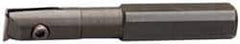 APT - 9/16" Min Bore Diam, 4-1/8" OAL, 1/2" Shank Diam, Indexable Boring Bar - 2-5/8" Max Bore Depth, TPG 221 Insert, Screw Holding Method - Exact Tool & Supply