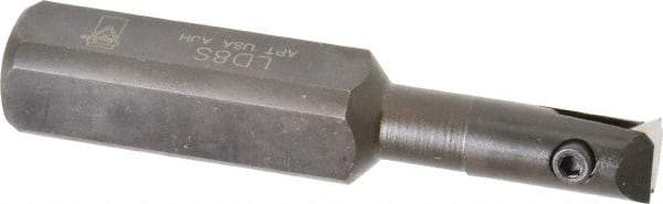 APT - 1/2" Min Bore Diam, 3-1/2" OAL, 3/4" Shank Diam, Indexable Boring Bar - 1-1/2" Max Bore Depth, TPG 221 Insert, Screw Holding Method - Exact Tool & Supply