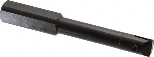 APT - 5/8" Min Bore Diam, 5" OAL, 3/4" Shank Diam, Indexable Boring Bar - 3" Max Bore Depth, TPG 221 Insert, Screw Holding Method - Exact Tool & Supply