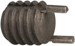 Jergens - 5/16-18 External, UNC, 7.8mm Insert Length, Solid Keylocking Thread Inserts - Carbon Steel, Zinc Phosphate Finish, Grade C1215, 2A External Class of Fit, Use Tool 215-064801 - Exact Tool & Supply