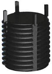 Jergens - M22x1.50 External, Metric Fine, 22mm Insert Length, Solid Keylocking Thread Inserts - Carbon Steel, Zinc Phosphate Finish, Grade C1215, 6G External Class of Fit, Use Tool 215-064828 - Exact Tool & Supply