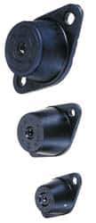 Tech Products - 1/2-13 Bolt Thread, 5-1/2" Long x 3-3/8" Wide x 1-3/4" High Standard Deflection Stud Mount Leveling Pad & Mount - 250 Max Lb Capacity, 2-1/2" Base Diam - Exact Tool & Supply
