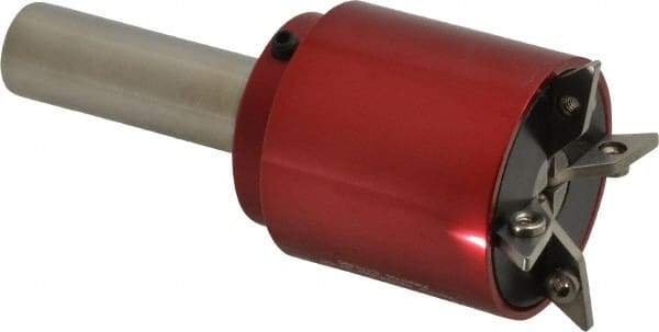 Made in USA - 5/8 Inch Round Shank Diameter, Coolant and Air Actuated Bar Puller - 1/8 to 1-1/8 Inch Gripping Range, 4-1/8 Inch Long, 1-5/8 Inch Wide - Exact Tool & Supply