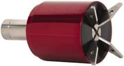 Made in USA - 1 Inch Round Shank Diameter, Coolant and Air Actuated Heavy Duty Bar Puller - 1/8 to 2-1/2 Inch Gripping Range (First Setting), 3/4 to 3-1/8 Inch Gripping Range (Second Setting), 5-13/16 Inch Long, 4 Inch Wide - Exact Tool & Supply