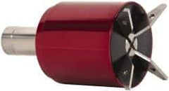 Made in USA - 1 Inch Round Shank Diameter, Coolant and Air Actuated Heavy Duty Bar Puller - 1/8 to 2-1/2 Inch Gripping Range (First Setting), 3/4 to 3-1/8 Inch Gripping Range (Second Setting), 5-13/16 Inch Long, 4 Inch Wide - Exact Tool & Supply