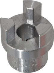 Boston Gear - 1/2" Max Bore Diam, FC12 Coupling Size, Flexible Half Coupling - 1-1/4" OD, 2.32" OAL, Steel - Exact Tool & Supply