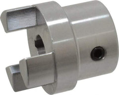 Boston Gear - 1/2" Max Bore Diam, FC15 Coupling Size, Flexible Half Coupling - 1-1/2" OD, 2.76" OAL, Steel - Exact Tool & Supply