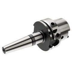 Iscar - 1/8" Hole Diam, HSK63A Taper Shank Shrink Fit Tool Holder & Adapter - 4.274" Projection, 0.39" Nose Diam, 0.63" Clamping Depth, 25,000 RPM, Through Coolant - Exact Tool & Supply