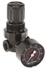 Norgren - 1/4" NPT Miniature Regulator without Gauge - 1/8" Gauge Port, 5-125 psi - Exact Tool & Supply