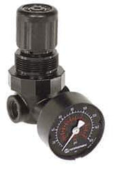 Norgren - 1/4" NPT Miniature Regulator without Gauge - 1/8" Gauge Port, 5-125 psi - Exact Tool & Supply