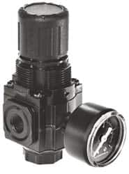 Norgren - 1/4 NPT, 300 Max Supply Pressure, Zinc Compact Regulator, Pressure Gauge Not Included - Exact Tool & Supply