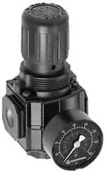 Norgren - 1/2 NPT, 300 Max Supply Pressure, Zinc Intermediate Regulator, Pressure Gauge Not Included - Exact Tool & Supply