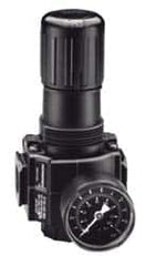 Norgren - 1/2 NPT 22037 psi Standard Zinc Regulator with Gauge - Exact Tool & Supply