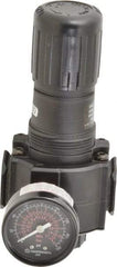 Norgren - 3/4 NPT Port, 220 CFM, Zinc Standard Regulator - 5 to 150 psi Range, 300 Max psi Supply Pressure, 1/4" Gauge Port Thread, 3.15" Wide x 6.67" High - Exact Tool & Supply