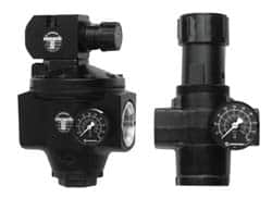 Norgren - 2 NPT 18384 psi Hi-Flow Pilot Operated Aluminum Regulator with Gauge - Exact Tool & Supply
