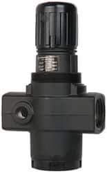 Norgren - 1 NPT Port, 480 CFM, Aluminum Heavy-Duty Regulator - 5 to 125 psi Range, 300 Max psi Supply Pressure, 1/4" Gauge Port Thread, 4-1/4" Wide x 7.09" High - Exact Tool & Supply
