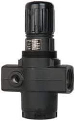 Norgren - 1 NPT Port, 480 CFM, Aluminum Heavy-Duty Regulator - 5 to 125 psi Range, 300 Max psi Supply Pressure, 1/4" Gauge Port Thread, 4-1/4" Wide x 7.09" High - Exact Tool & Supply