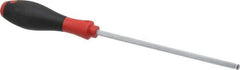 Wiha - 6 Piece Screw Holding Ball End Hex Screwdriver Set - Bit Sizes: Hex mm 3, 4, 5, 6, 8 & 10 - Exact Tool & Supply