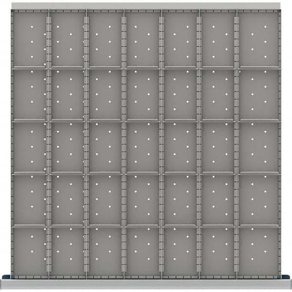 LISTA - 35-Compartment Drawer Divider Layout for 3.15" High Drawers - Exact Tool & Supply