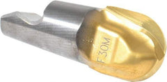 Seco - MM16 M07 Grade F30M Carbide Ball Nose Milling Tip Insert - TiAlN/TiN Finish, 2 Flutes, 5/8" Cutting Diam, 0.638" Depth of Cut, 0.724" Extension, 5/16" Cnr Rad - Exact Tool & Supply