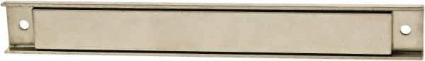 Mag-Mate - 120 Max Pull Force Lb, 12-1/2" Long x 1" Wide x 9/16" Thick, Rectangular Channel, Ceramic Fixture Magnet - 300°F Max Operating Temp, Grade 8 Ceramic, Stainless Steel Housing - Exact Tool & Supply