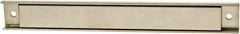 Mag-Mate - 120 Max Pull Force Lb, 12-1/2" Long x 1" Wide x 9/16" Thick, Rectangular Channel, Ceramic Fixture Magnet - 300°F Max Operating Temp, Grade 8 Ceramic, Stainless Steel Housing - Exact Tool & Supply