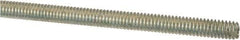 Value Collection - #8-32 UNC (Coarse), 2' Long, Low Carbon Steel Threaded Rod - Zinc-Plated Finish, Right Hand Thread - Exact Tool & Supply