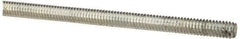 Value Collection - #8-32 UNC (Coarse), 3' Long, Low Carbon Steel Threaded Rod - Zinc-Plated Finish, Right Hand Thread - Exact Tool & Supply