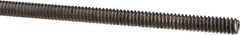 Made in USA - #4-40 UNC (Coarse), 3' Long, Low Carbon Steel Threaded Rod - Oil Finish Finish, Right Hand Thread - Exact Tool & Supply