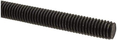 Value Collection - 7/16-14 UNC (Coarse), 6' Long, Alloy Steel Threaded Rod - Plain Finish, Right Hand Thread - Exact Tool & Supply